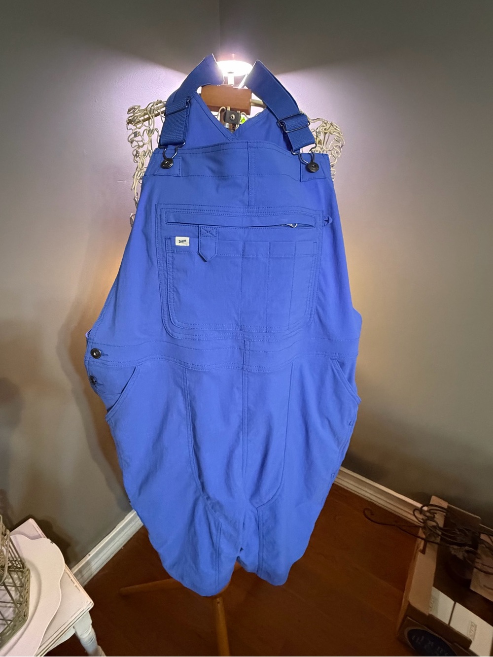 Duluth Trading Co Royal Blue Workwear Overalls Jumpsuit